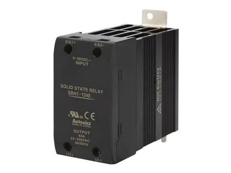 SRH1-1240 Однофазное твердотельное реле, 40A, 24-240VAC, Uвх 4-30VDC, Autonics