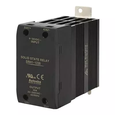 SRH1-1230 Однофазное твердотельное реле, 30A, 24-240VAC, Uвх 4-30VDC, Autonics
