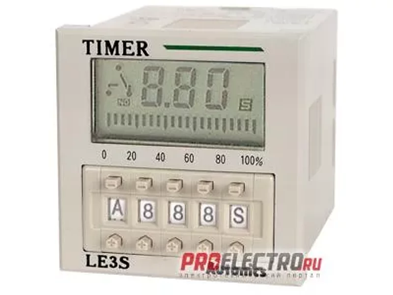 LE3S Цифровой таймер, 24-240VAC/24-240VDC, A1050000150