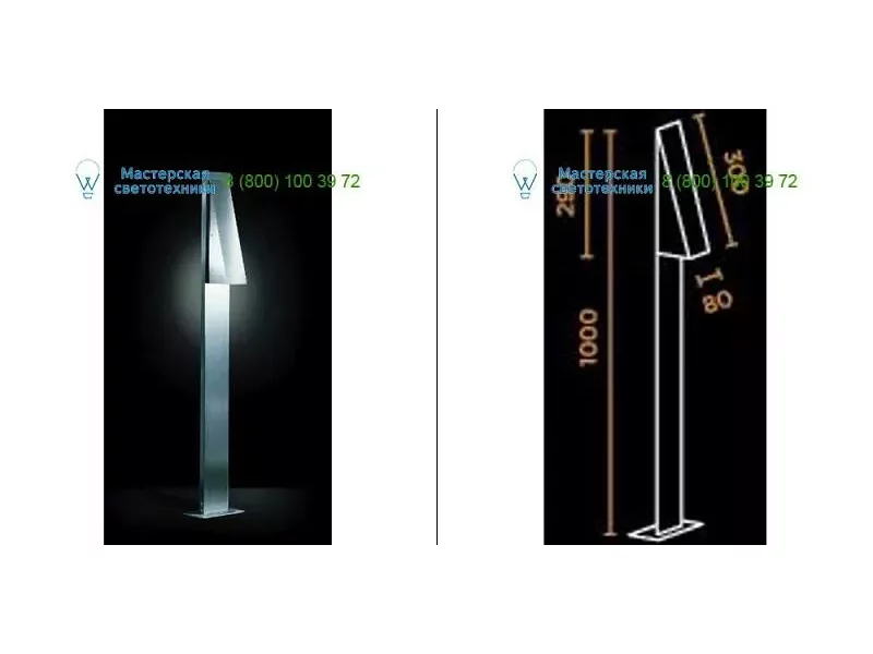 IP44.de stainless steel 90044, Outdoor lighting > Floor/surface/ground > Bollards
