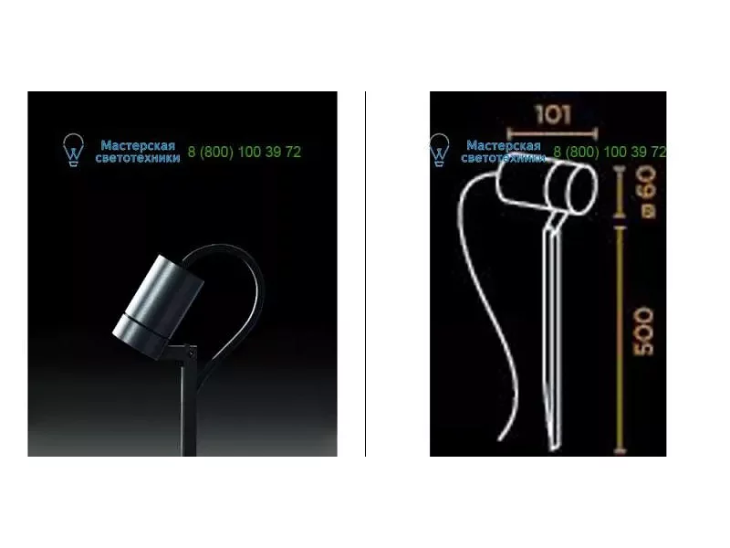 Anodised alu 90070 IP44.de, Outdoor lighting > Floor/surface/ground > Spots on pin