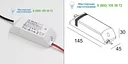 30090915ED5 LED POWER SUPPLY 650mA-DC / 10W DIM5 Delta Light