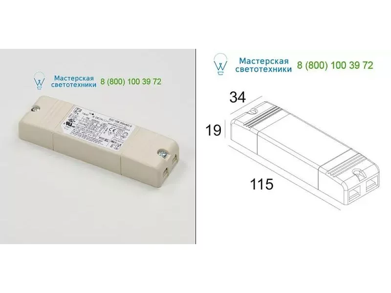 3009091 LED POWER SUPPLY 350mA-DC / 15W Delta Light