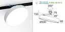 274883224ADED5W Delta Light SUPERNOVA XS PIVOT 330 AD DIM5
