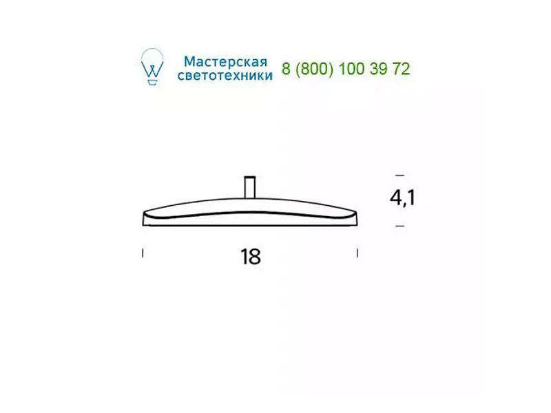Fontana Arte 4290BI white, светильник