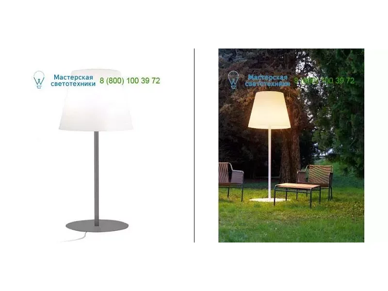 White Fontana Arte 5587BI, Outdoor lighting > Floor/surface/ground > Floor lamps