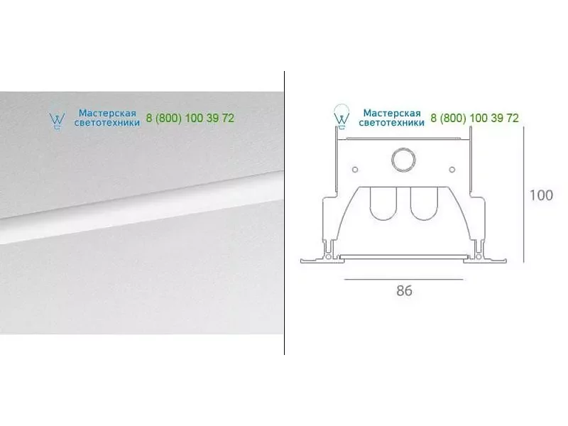 M171901 gray Artemide Architectural, светильник > Ceiling lights > Recessed lights