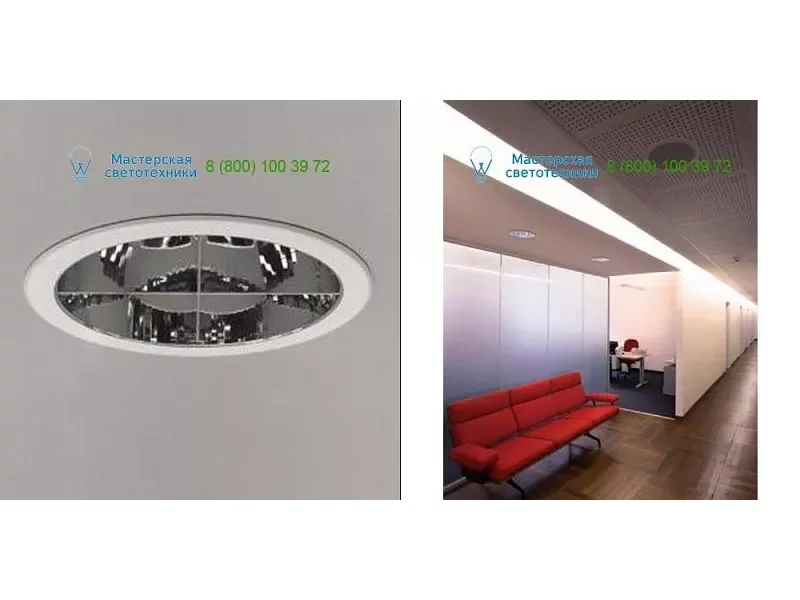 Artemide Architectural L596750 white, светильник > Ceiling lights > Recessed lights