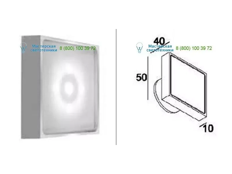 PSM Lighting W3106.40.W anodised alu, Outdoor lighting > Wall lights > Recessed