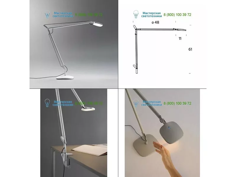 Alu satin VARIO.ES50.14 PSM Lighting, светильник > Ceiling lights > Recessed lights