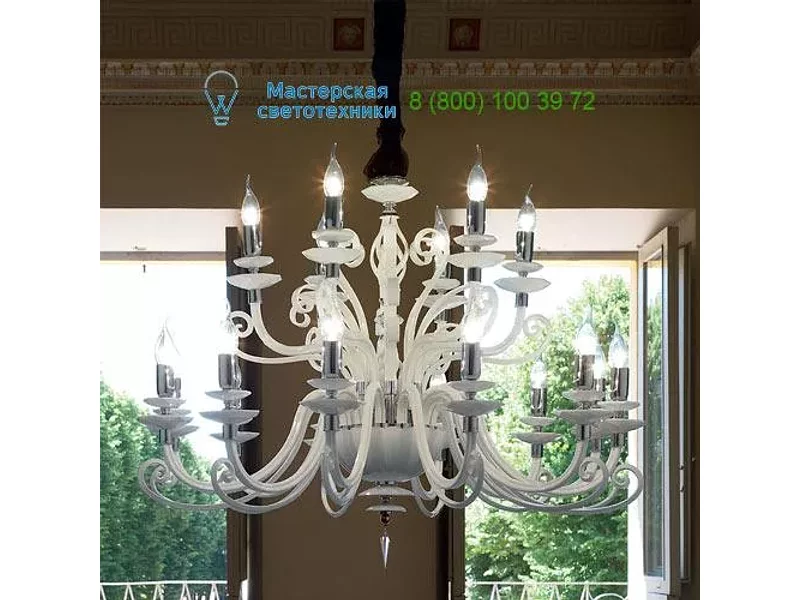 ALICANTE WHITE L12+6  Euroluce lampadari, Люстра