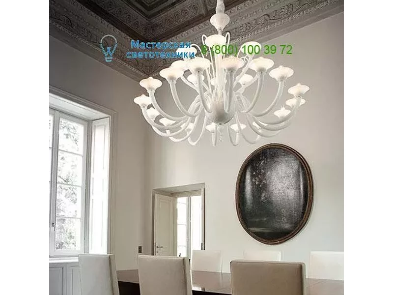 Sylcom 1460/16+8 K BL Soffio, Люстра