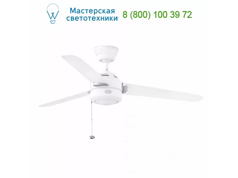 CARERA White ceiling fan 33045 Faro, люстра-вентилятор