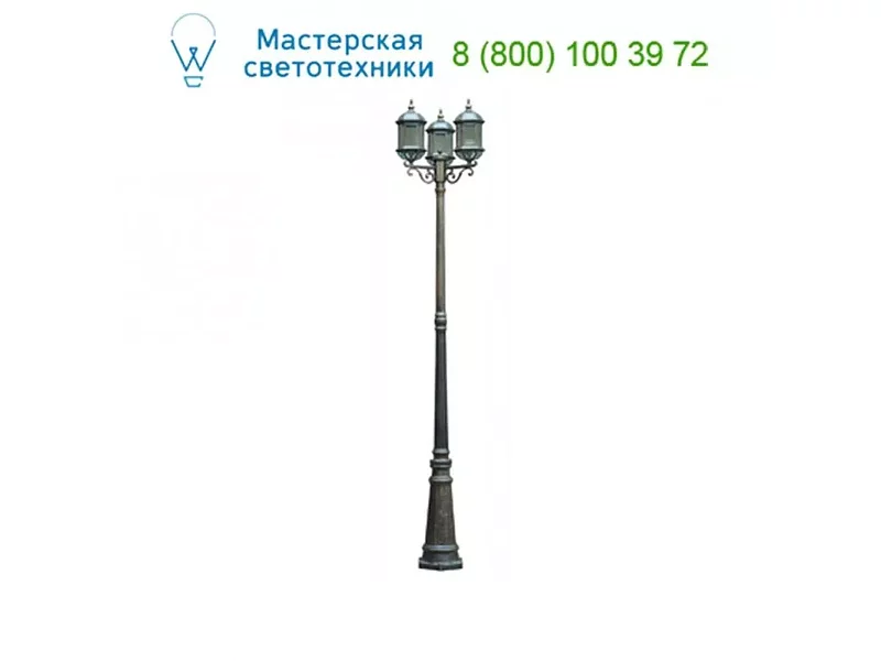 Faro TERUEL Old gold pole lamp 3L 74108, уличный светильник