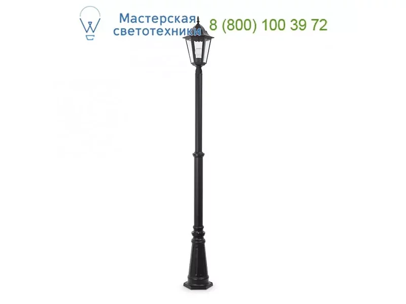 Faro PARIS Black pole lamp 1L 73436, уличный светильник