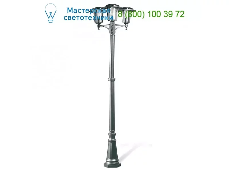 BRINDISI-3 Dark grey pole lamp Faro 74258, уличный светильник