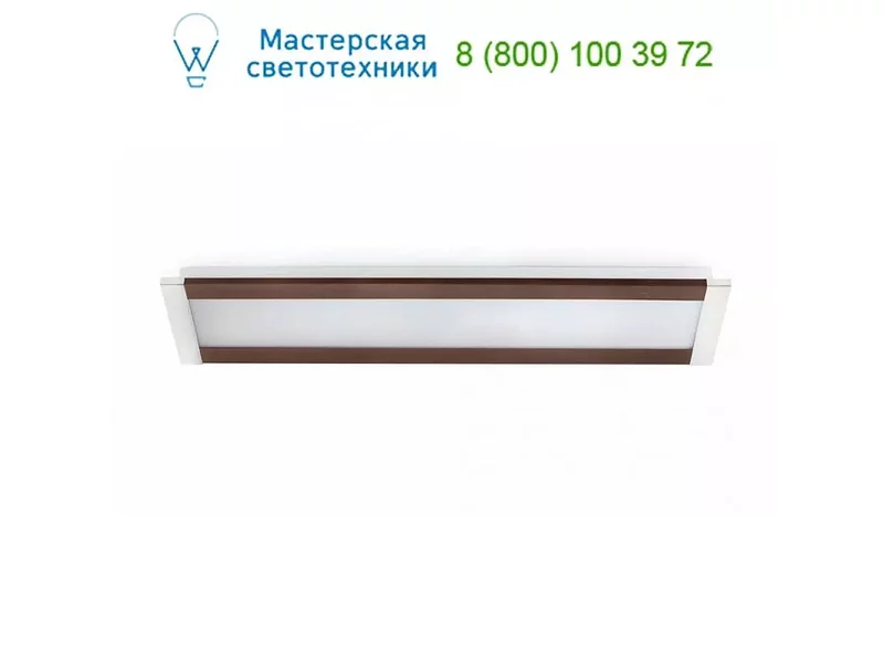 03012 Faro AZOR-2 Brown and chrome ceiling lamp 4L, потолочный светильник