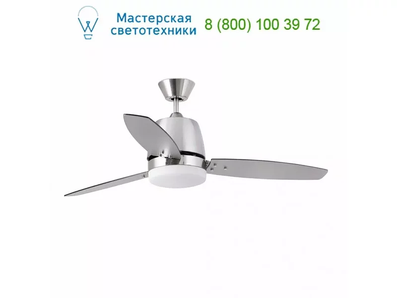 33369 MALTA Matt nickel ceiling fan Faro, люстра-вентилятор
