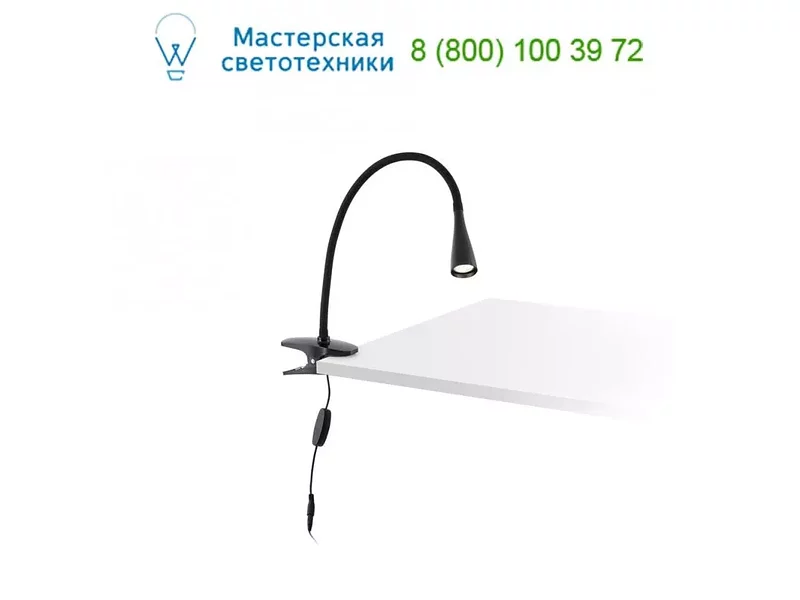 52061 LENA Black clip lamp Faro, светильник