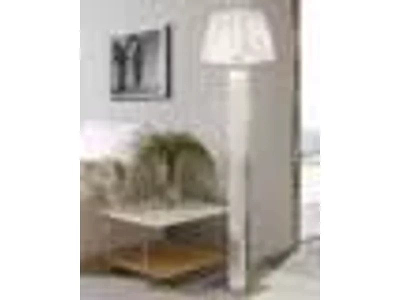 Торшер Bover TAU PIE MADERA 3023901 Никель-белый