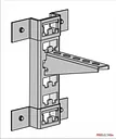 К-1150 Стойка кабельная К1150 цинк (L-400мм) (s=2.5mm)