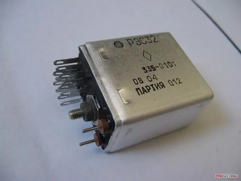 Реле электромагнитное слаботочное типа РЭС32 РФО.450.034 ТУ