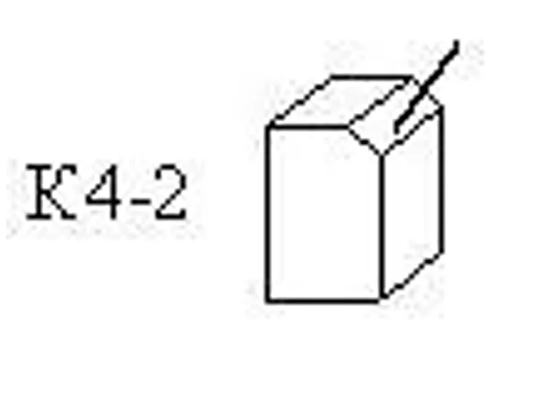 Щетка ЭГ 10х12,5х32 L71, 5В1-1,5, К4-2, ЭГ74