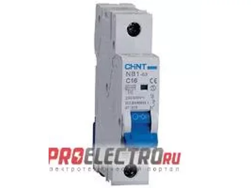 Автоматический выключатель NB1-63 1P   1A 6кА х-ка D (CHINT)