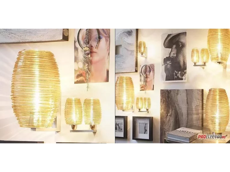 Damasco AP G Wall sconce Vistosi светильник, 1x100W Medium base incandescent