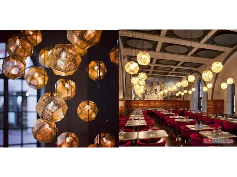 Светильник Etch Pendant System Grid 3 Tom Dixon, E27 3x42W