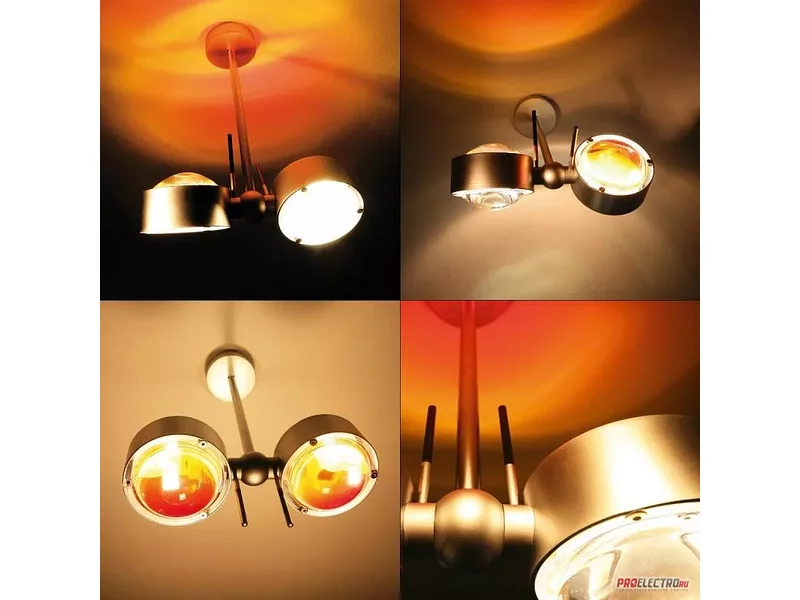 Puk Side Twin Wall/Ceiling Light светильник Top Light, G9 2x60W