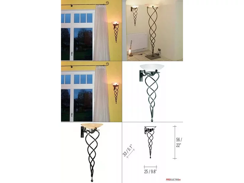 Terzani светильник Antinea small wall sconce, R7s 78mm 1x80W