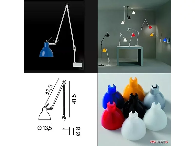 Rotaliana светильник Luxy W2 Wall Light glossy Blue - white OPEN BOX SALE, 1x40W Incandescent