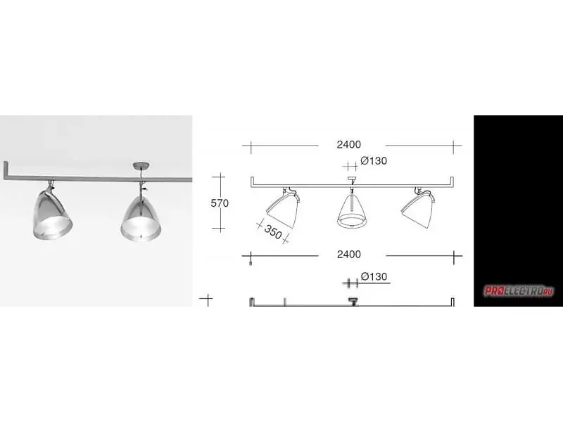 Faro Su Barra A 3 ceiling lamp Pallucco светильник, Depends on lamp size