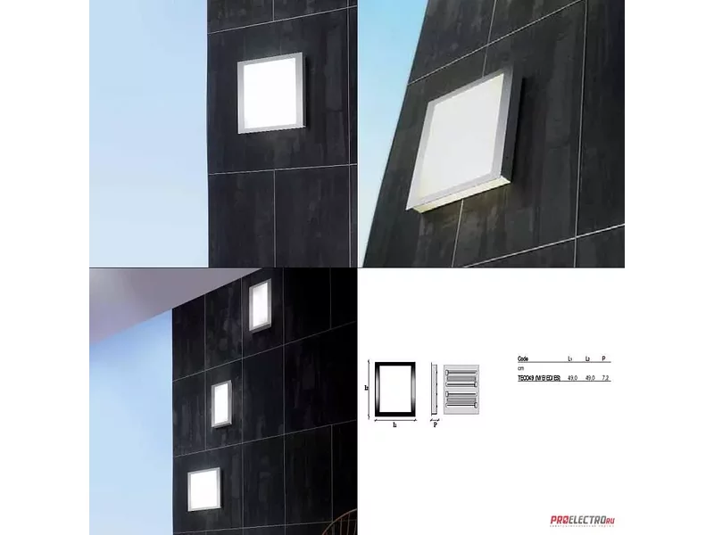 Oty Light светильник Teco 49 P-PL wall/ceiling lamp, 2G11 4x36W Fluorescent