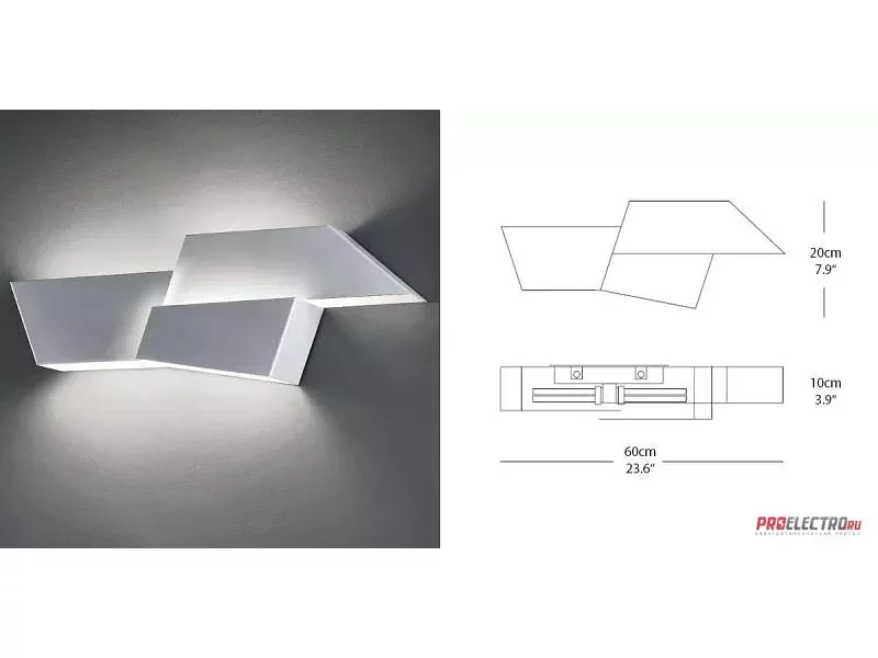 Morosini светильник EVO Wall sconce, G24q-3 2x26W