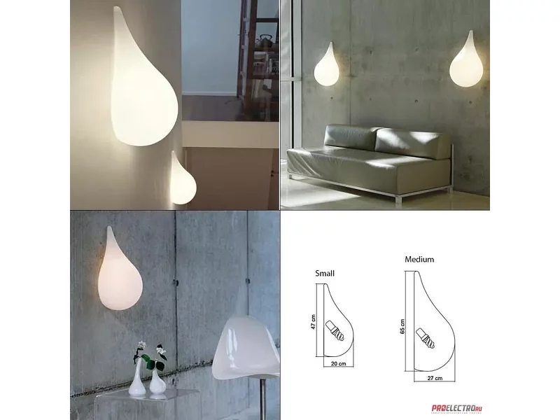 Светильник Next Drop 3 Wall Sconce, E27 1x70W
