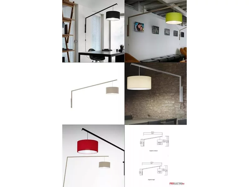 Светильник Modoluce Angelica wall light MEDIUM/ white base/ shade Lycra, E27 1x25W fluo