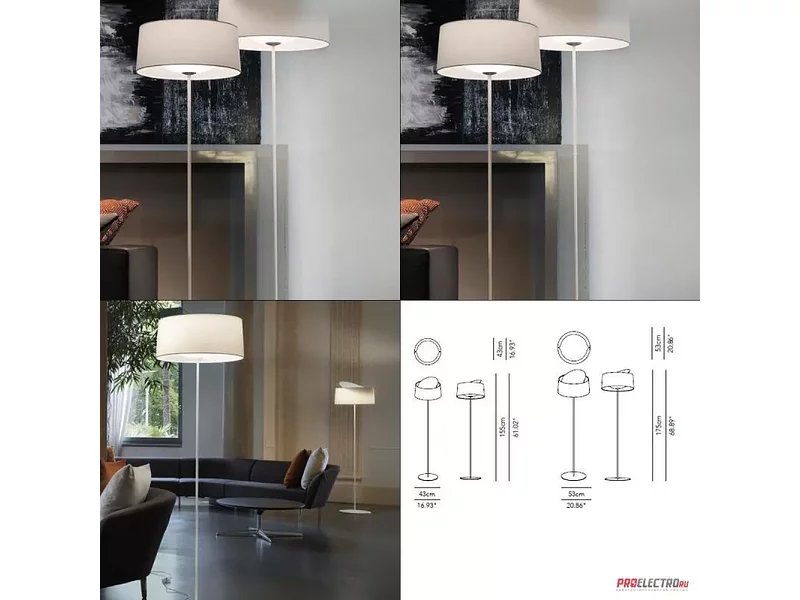 Disk Floor Light Cotton Modoluce светильник, E27 2x70W