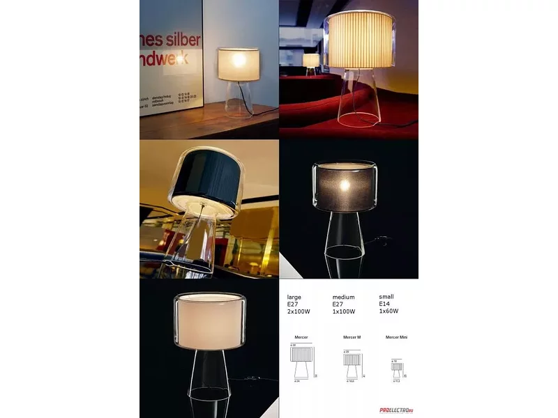 Mercer table light Marset светильник, Depends on lamp size