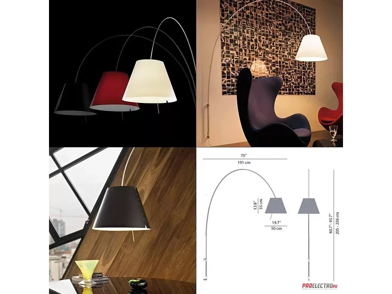 Светильник Lady Costanza D13Ea d./i. Wall sconce Luceplan, 1x150W Medium base incandescent