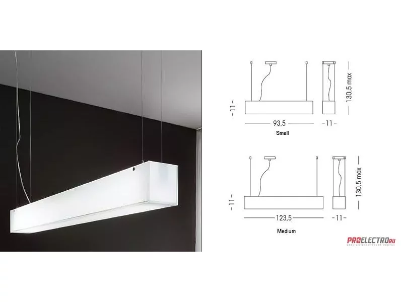 New GLUED 2 Suspension Light Linea Light светильник, G5/T5 2x39W