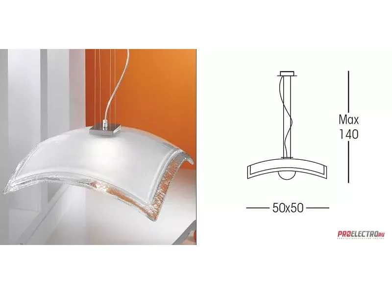 Светильник AMBRA/CRISTALLO Suspension Light Linea Light, E27 1x77W