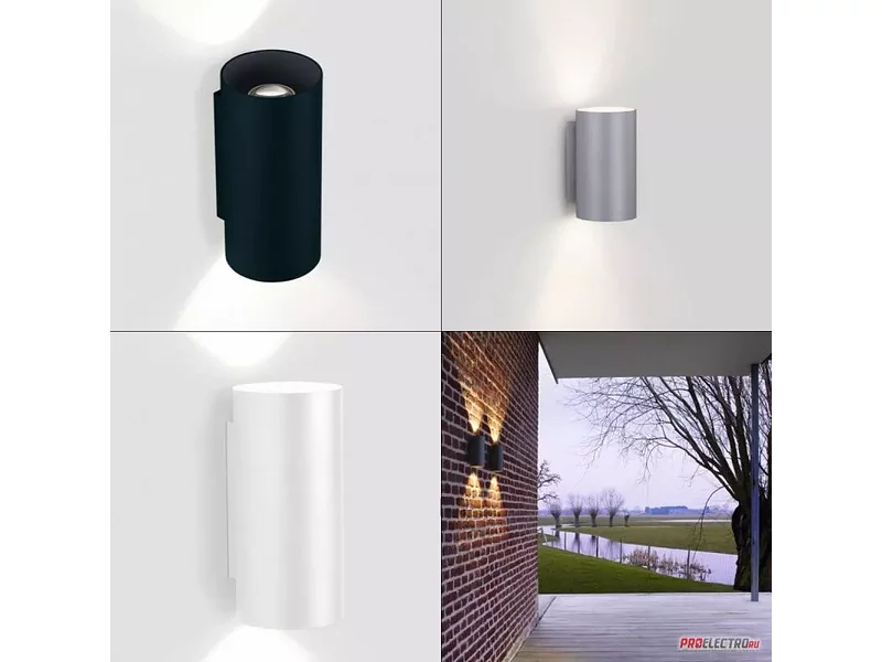 DeltaLight светильник Ultra X Down-UP LED Outdoor Wall Light, LED 2x6-8W