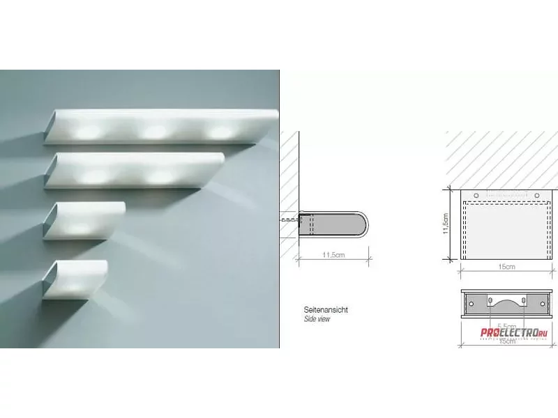Decor Walther светильник Book 15 wall sconce, R7s 78mm 1x100W