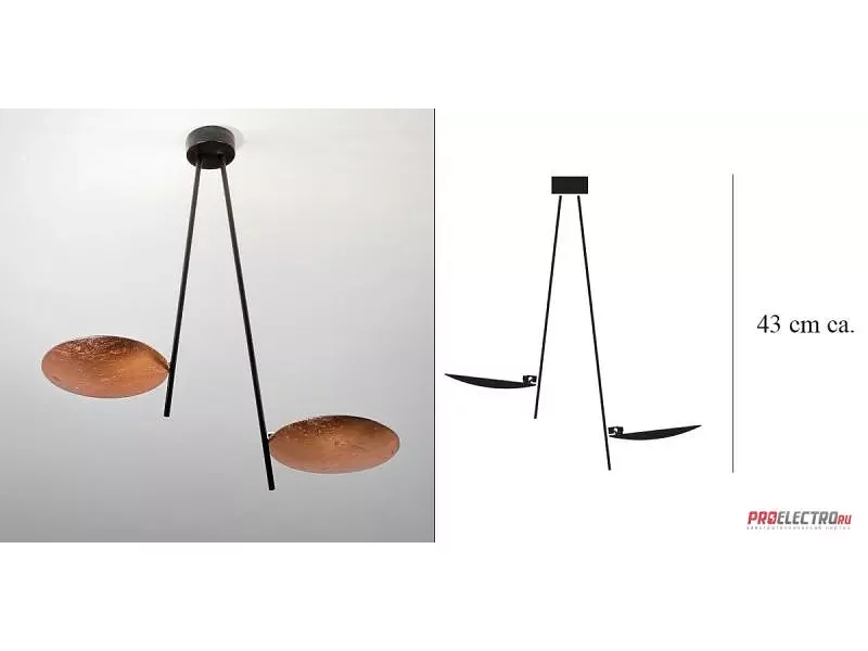 Lederam C2 Ceiling fixture светильник Catellani & Smith, LED 2x17W