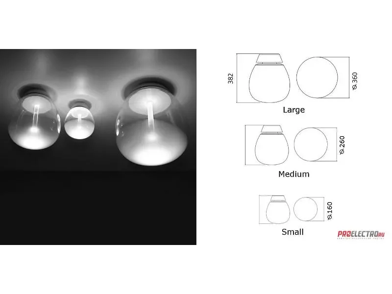 Artemide Empatia Parete Wall-/Ceiling light Stock Item светильник, LED 11W