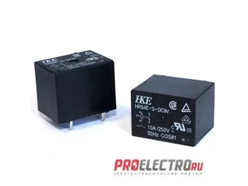 HRS4E-S-DC9v (1c 10A 250vAC) Реле, HKE