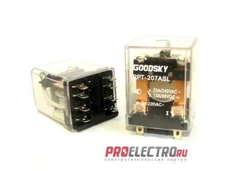RPT-207ASL Реле 25-30А, 2С, 220VAC, Goodsky