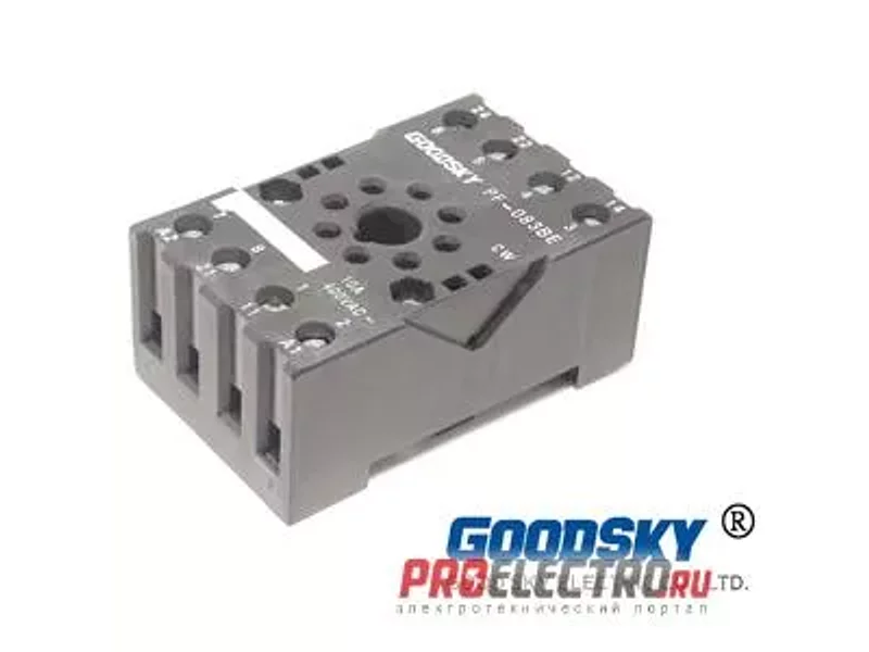 PF-083BE (Z) Колодка DIN для реле RK-2P (для AT8N), Goodsky